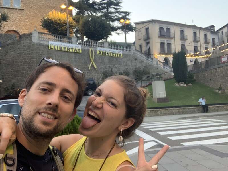 Foto de Marc i Clara al acabar el juego