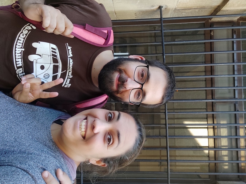 Foto de Laura i Héctor al acabar el juego