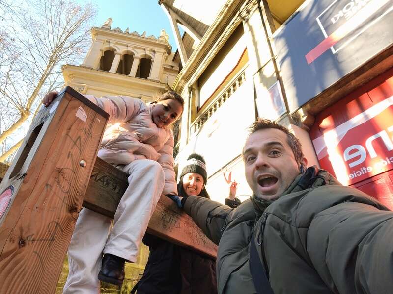 Foto de Javi, Izarbe y Natalia  al acabar el juego