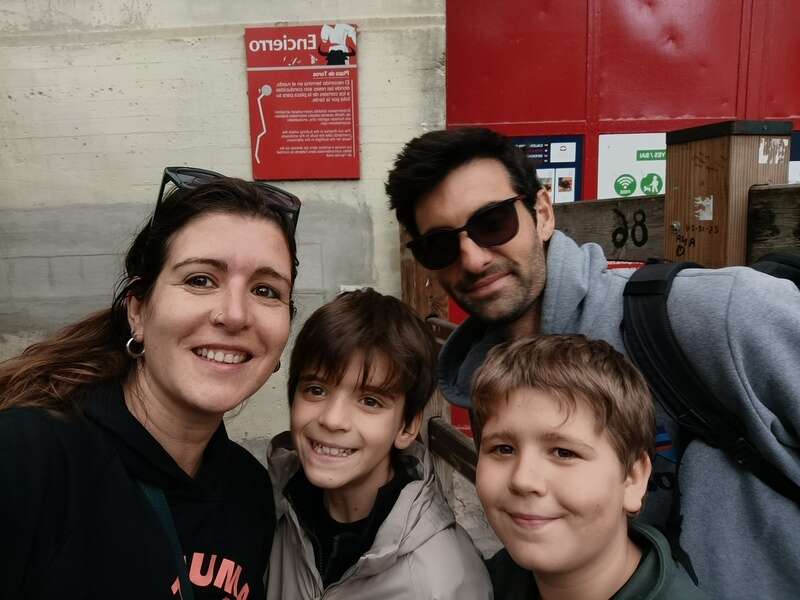 Foto de Família Martí al acabar el juego