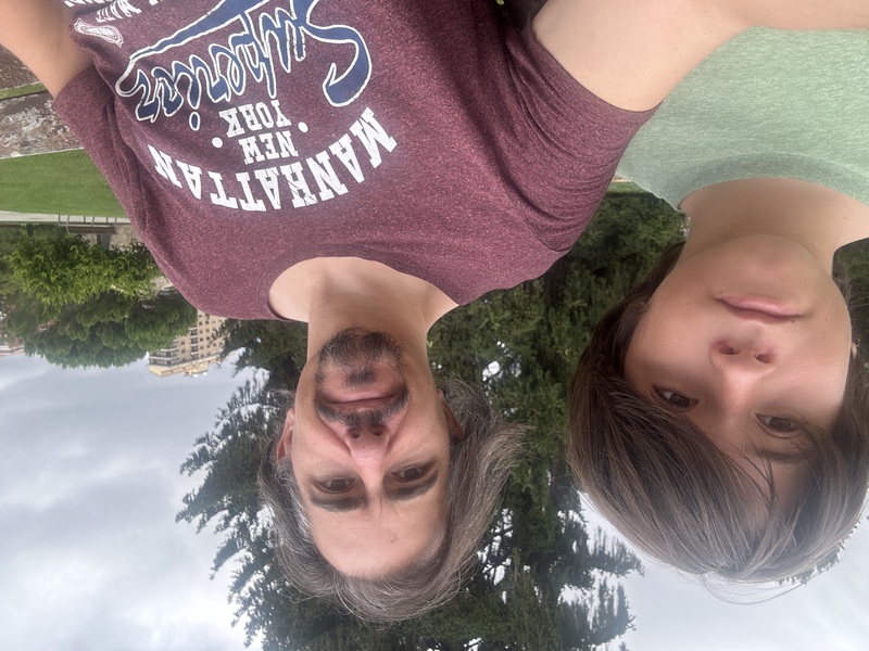 Foto de Andrés y Arturo al acabar el juego